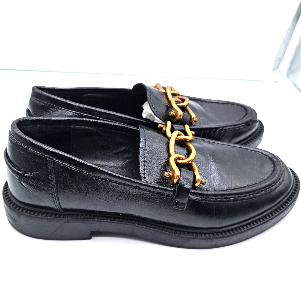 Steve Madden Karmine Loafer Black Leather - Size 9.5